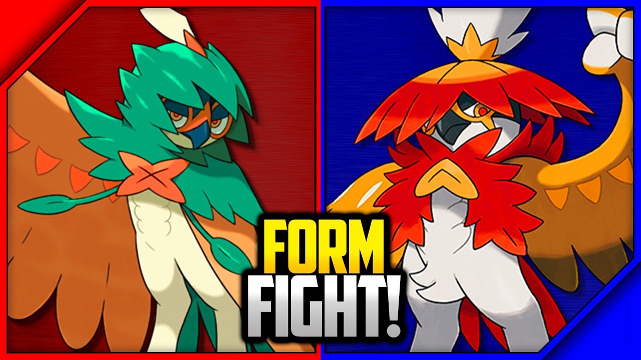 Decidueye Alolan vs Hisuian Pokemon Scarlet & Violet Form Fight