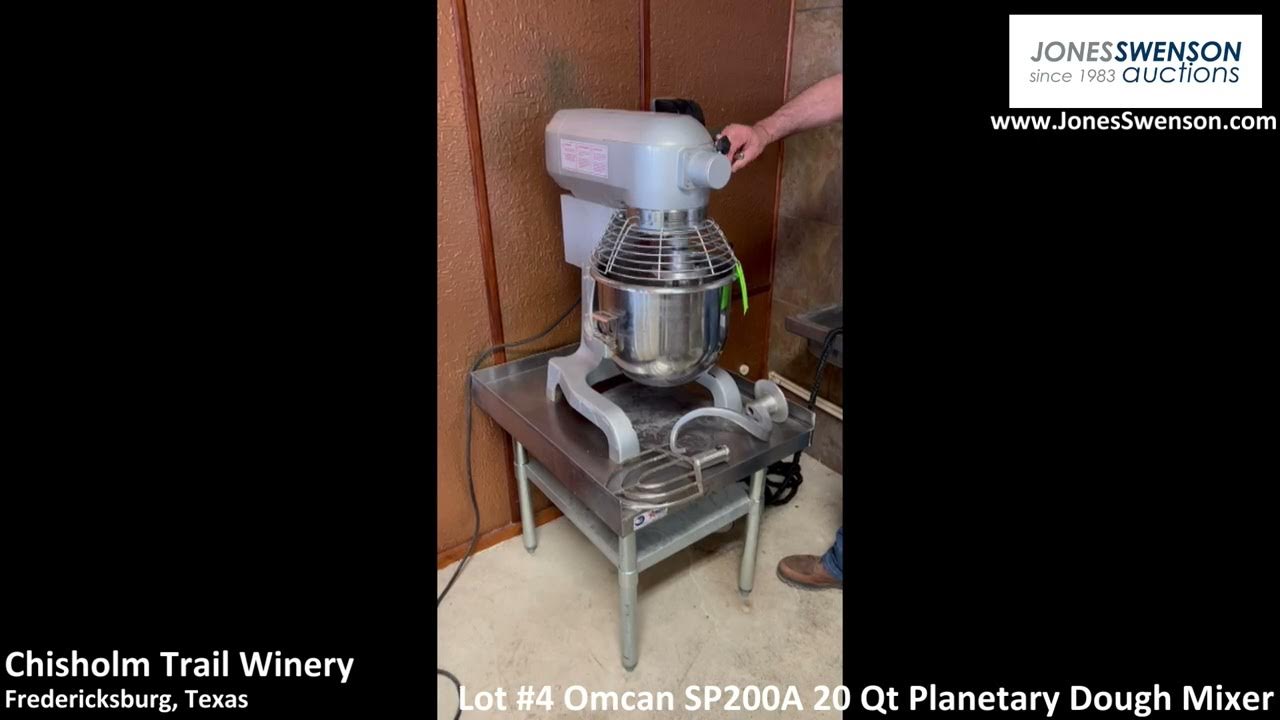 Lot 4 Omcan SP200A 20 Qt Dough Mixer YouTube