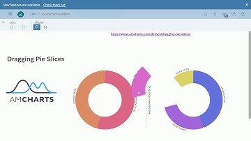 SAP Analytics Cloud Dragging Pie Slices Chart with  amCharts