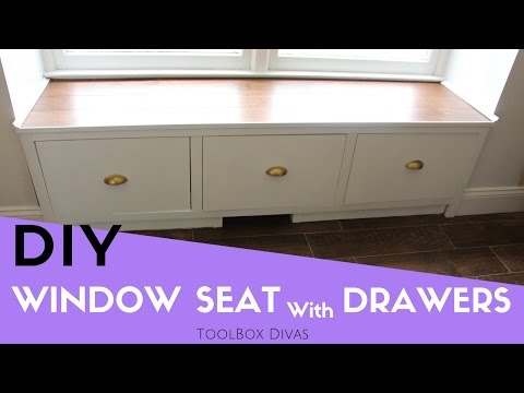 How To Make A Window Seat With Drawers Youtube