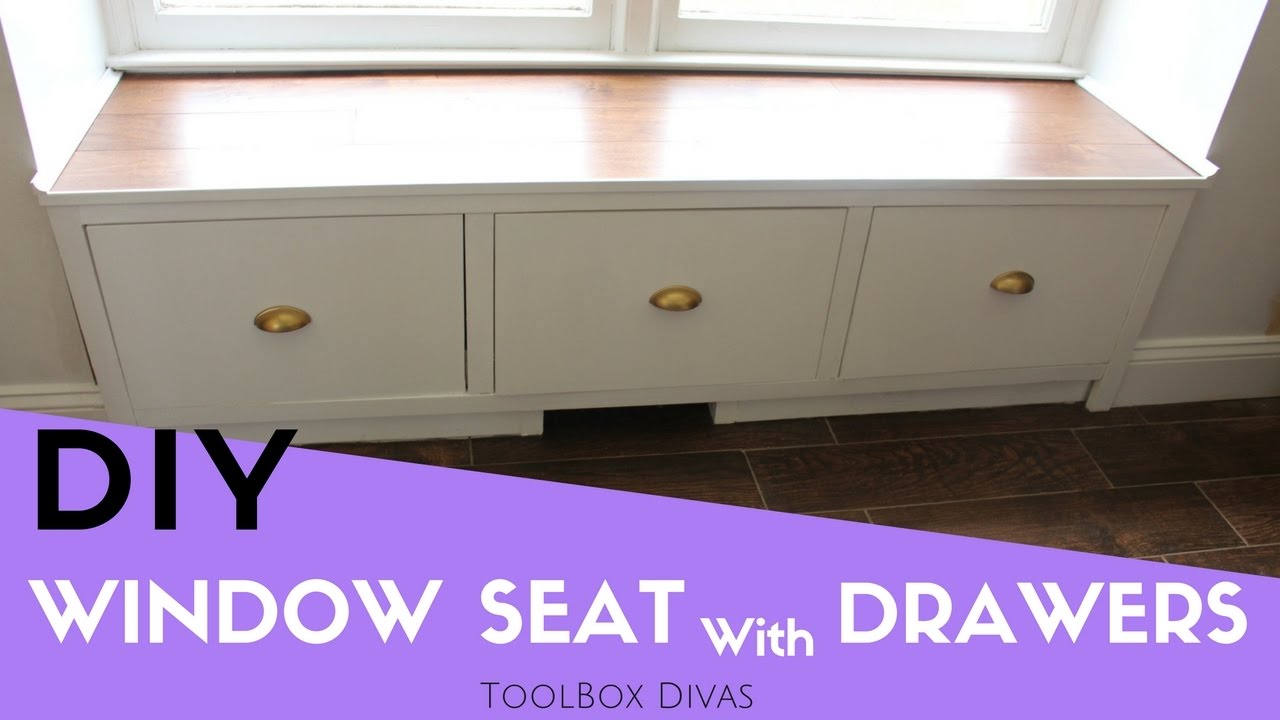 How To Make A Window Seat With Drawers Youtube