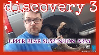 remove land rover discovery 3 LR3 rear upper wishbone suspension control arm without cutting