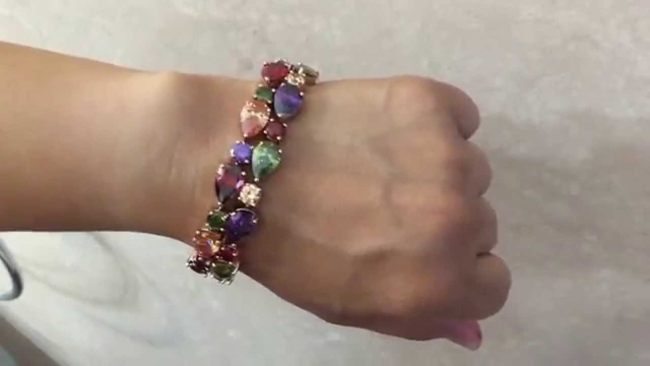 Fancydeli Fashion Jewelry Rose Gold Plated Ladies Girls Crystal