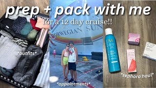 PREP AND PACK WITH ME FOR A CARIBBEAN CRUISE | packing cubes, outfits, nails, sephora haul & more!