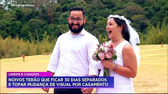Após passeio de helicóptero, noivos descobrem que estão no "Lindos e Casados"