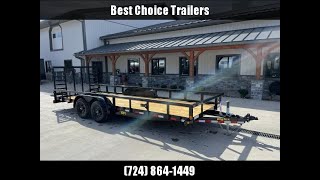 2023 Big Tex Trailers 10PI 7X18&#39; Tube Top Landscape Utility Trailer 9990# GVW