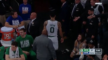 Jayson Tatum gets ejected against the Knicks! Josh Hart thinks he should have 3 techs lol || 22-23