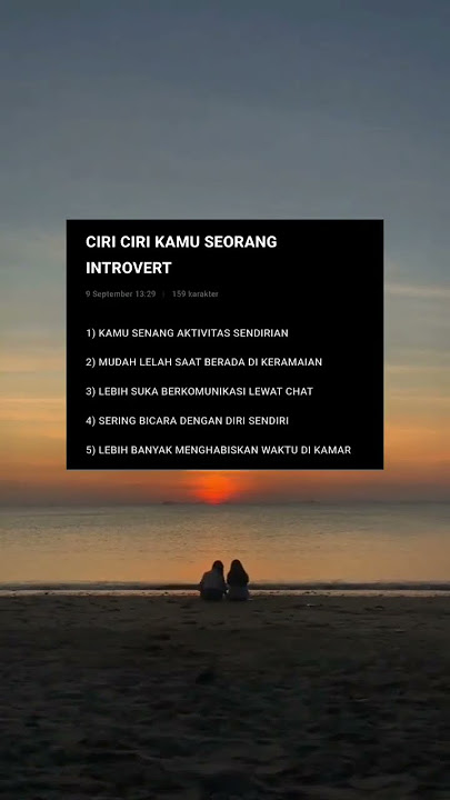 ciri ciri orang#introvert #motivation #storywa #viral