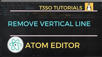 How to Remove Vertical Line in Atom Editor
