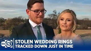 Police officer tracks down stolen wedding rings hours before the ceremony