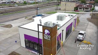 Commercial roof installation -Taco Bell