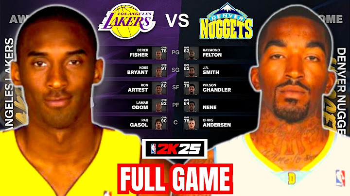 LOS ANGELES LAKERS vs DENVER NUGGETS | FULL GAME | NBA 2K25
