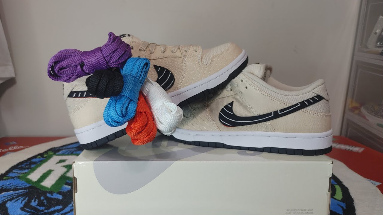 Nike SB Dunk Low Albino & Preto Review - YouTube