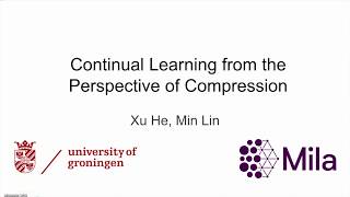 Continual Learning from the Perspective of Compression