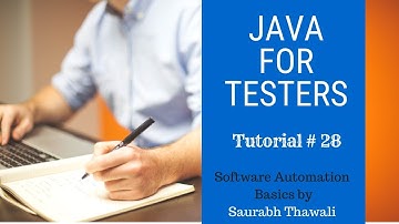 Java for Software Testers Tutorial#28 - Java Loops
