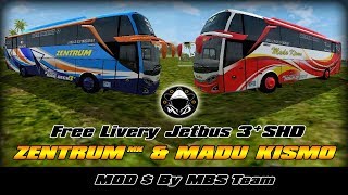 BUSSID | LIVERY MADU KISMO & ZENTRUM | MOD JB3 SHD BY MBS TEAM screenshot 2