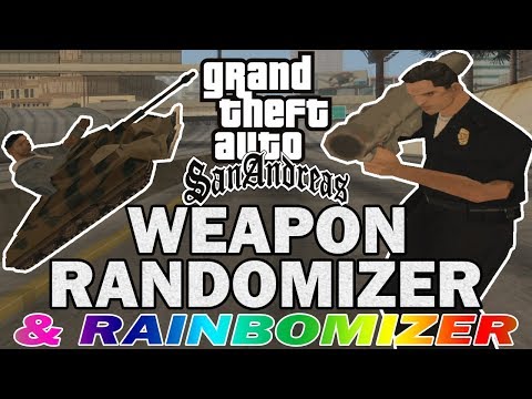 GTA San Andreas WEAPON RANDOMIZER Speedrun With Rainbomizer!