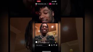 Blueface Press Souljaboy Full Ig Live #blueface #souljaboy