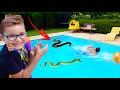 Prank  swan fait croire  no quil y a des serpents dans la piscine  