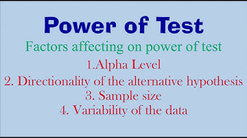Power of test