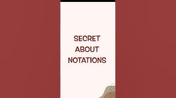 Notations? - subscribe for more such content #anybodycansing