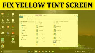 How To Fix a Monitor With Yellow Tint Screen Problem Windows 10 / 8 / 7