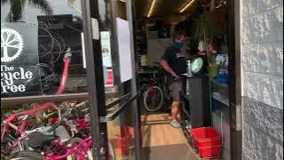 June visit to The Bicycle Tree. A Donated Fuso.