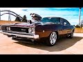 Hellcat Redeye gets drug by 68 Charger #shorts