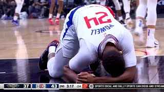 Norman Powell got injured and dying from pain