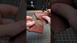 ASMR Leather Craft | Finishing the Den Wallet in Badalassi Carlo Waxy Cognac & Pueblo Olive