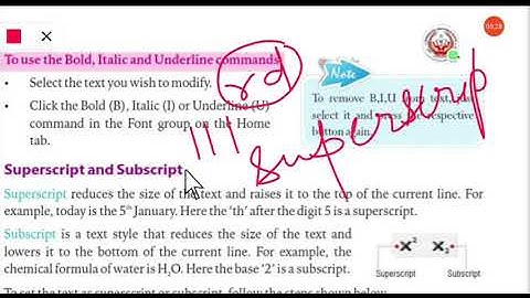Class 4 : Ch 5: Formatting in MS Word 2010