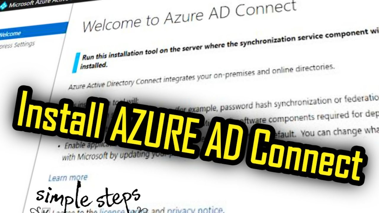 Setup AD and install Azure AD Connect Step by Step 2020 - YouTube