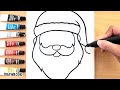 How to Draw and Paint CHRISTMAS SANTA CLAUS (Painting using acrylic on canvas)