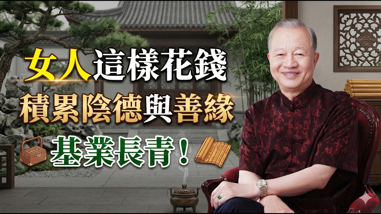 停止無效消費！曾仕强：女人真正該投資的6樣東西，做對了，福報與財富不請自來！#曾仕强 #易经智慧 #婚姻經營 #女性成長 #家庭風水 #財富自由