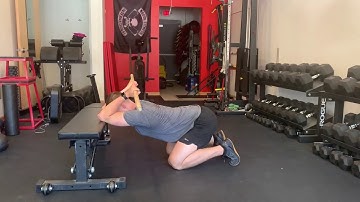 Kneeling Thoracic Extension with Dowel