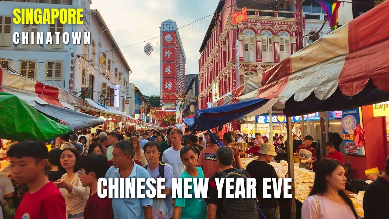Chinese New Year Eve Walking tour at chinatown Singapore | Singapore Chinese New Year 2026 #cny2026