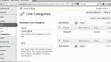 How To Add And Edit New Links In Your Blogroll