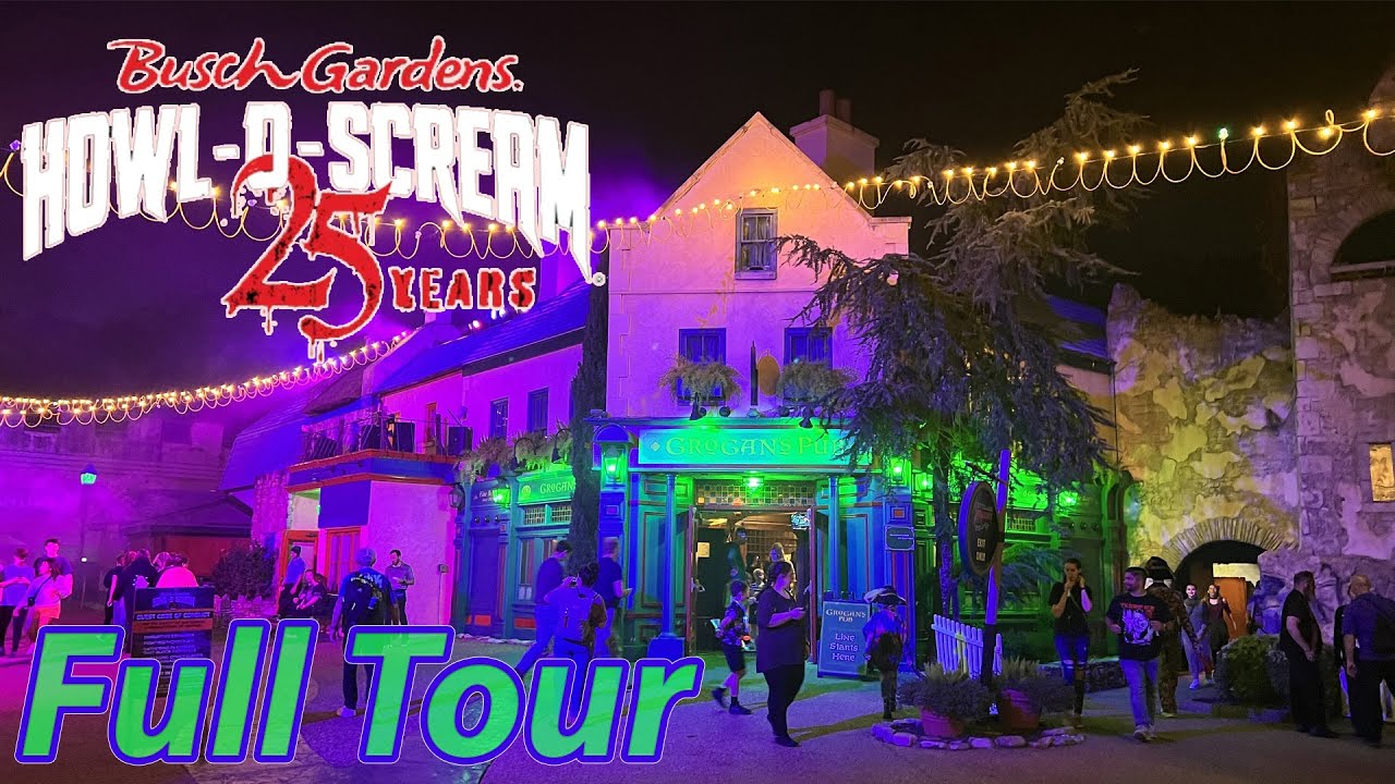 Howl-O-Scream at Busch Gardens Williamsburg | 2024 Full Tour - YouTube
