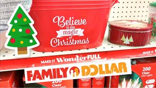 FAMILY DOLLAR SHOPPING!!! *NEW* CHRISTMAS DECOR IS HERE!!!