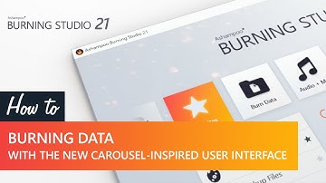 Ashampoo Burning Studio 21 video tutorial: Burning data with the carousel-inspired user interface