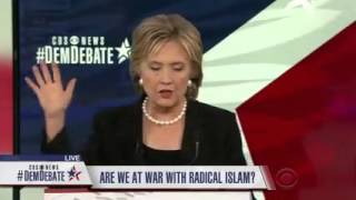 Hillary Clinton at Dem Debate