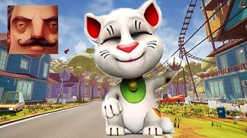 Hello Neighbor - My New Neighbor My Talking Tom Maneki Neko Act 2 Random Gameplay Walkthrough