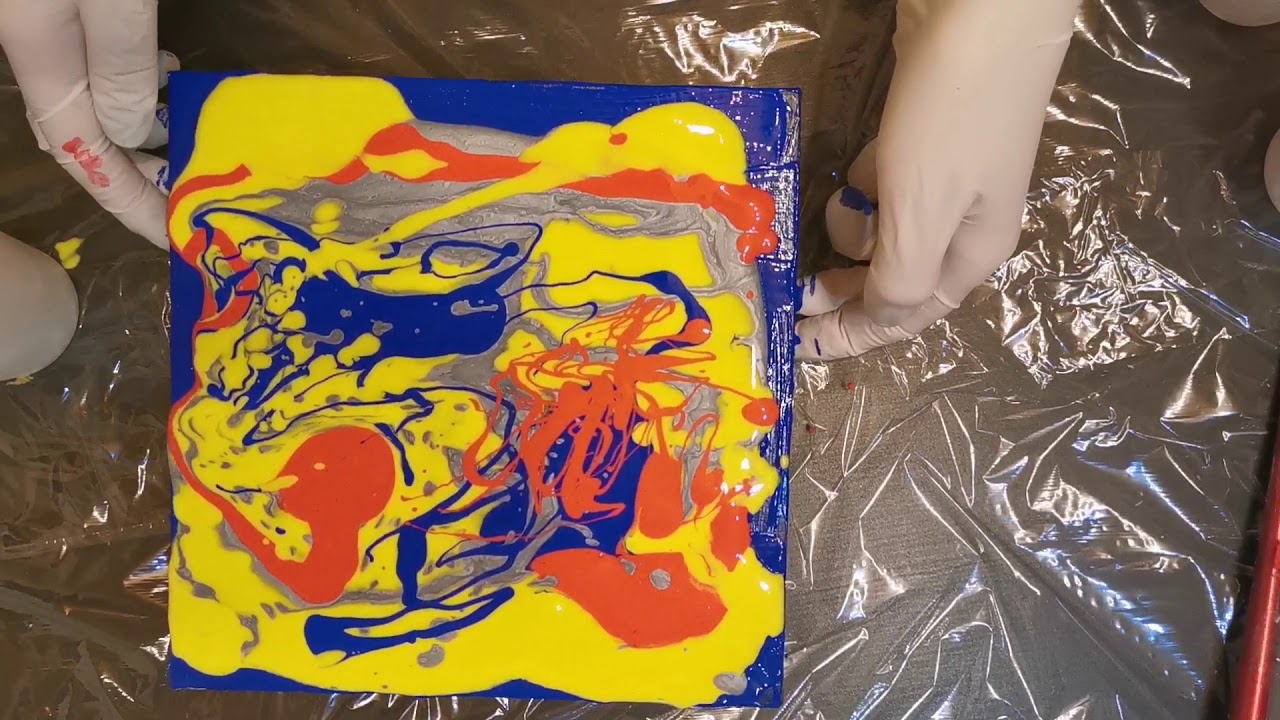 #16 Acrylic Pouring for beginners - YouTube