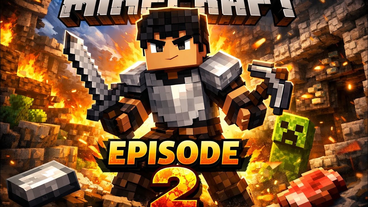 Finally Iron Mil Gaya 🔥 | Minecraft Survival Episode 2 Hindi Gameplay ...