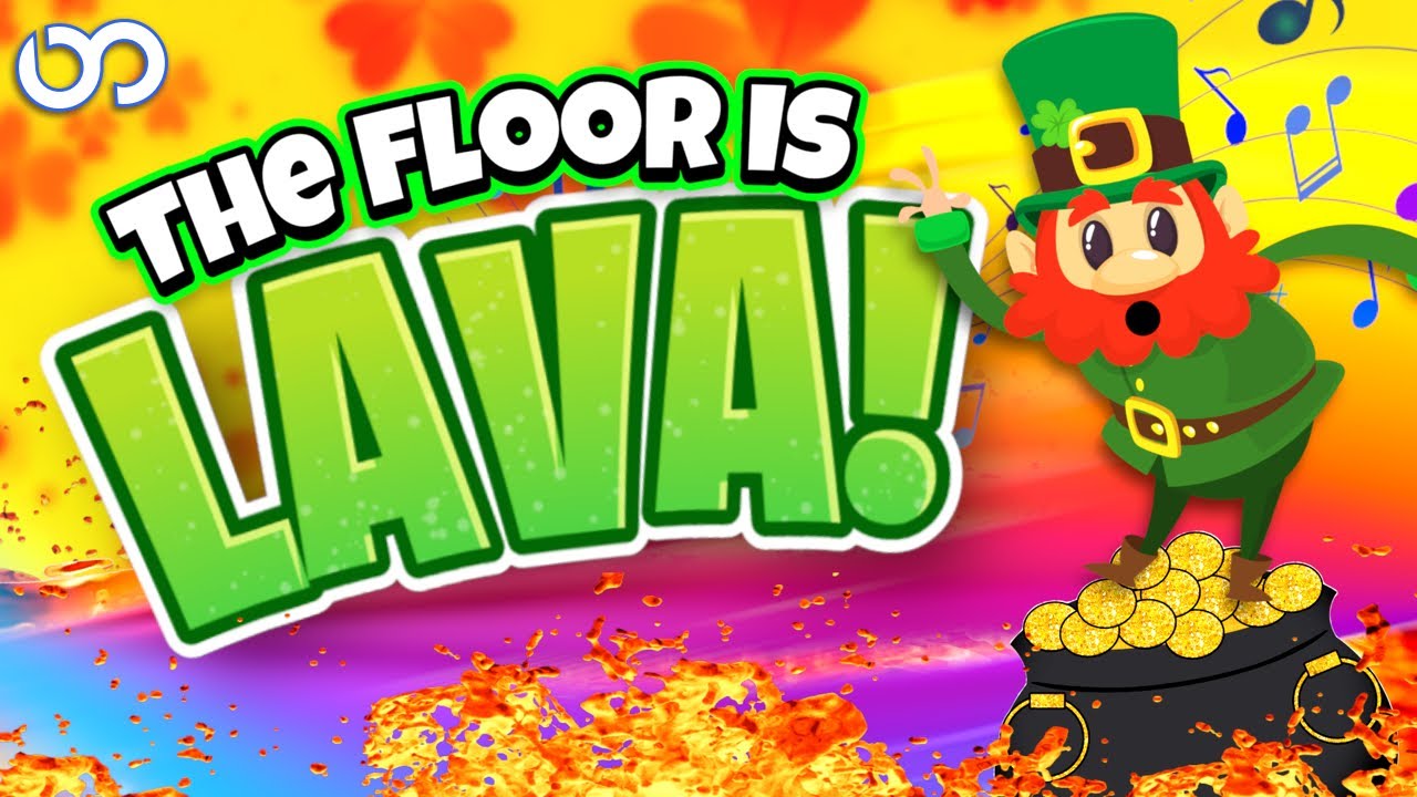 St. Patricks Day Freeze Dance ☘️ The Floor is Lava ☘️ Just Dance Brain