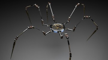 Futuristic Bionic Spider Animation with Intricate Robot Mechanisms | Blender 3D Art