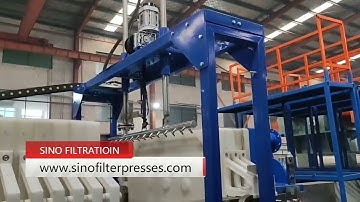 Filter Press with auto cloth washing system from SINO FILTRATION