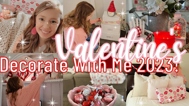 VALENTINE'S DAY DECORATE WITH ME 2023! - Decorating For Valentine's Day 2023 / Pink & Red Decor!
