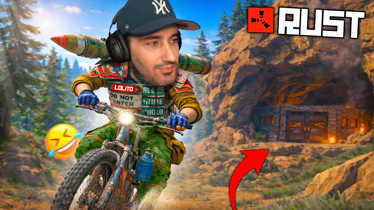 💀 🚲RAIDEANDO EN BICICLETA EN RUST 🚲💀