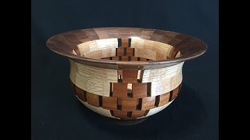 Oregon Wood Turning Open Closed Segment Bowl